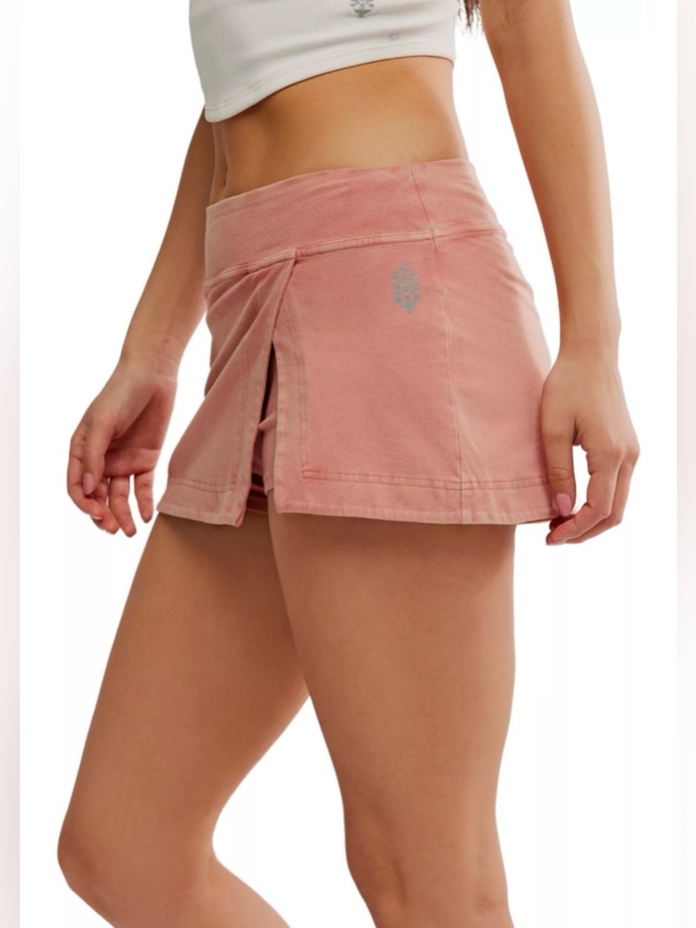 NWT Free People Movement M Hot Shot Mini Skort in Petal Built in Shorts New - Picture 7 of 11